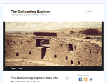 Tablet Screenshot of gallivantingexplorer.com